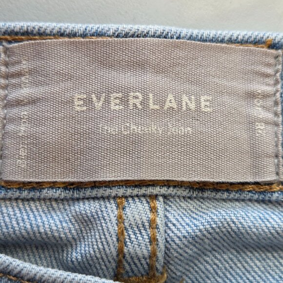 Everlane Cheeky Jean Light Wash Cropped Jeans Size 28 - Picture 11 of 14
